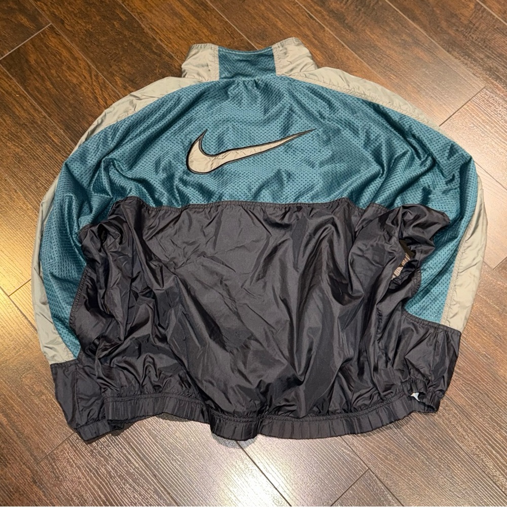 Vintage Nike White Tag Windbreaker Full Zip Jacket Men Size L Full Zip Tricolour